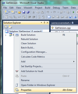 Solution Explorer